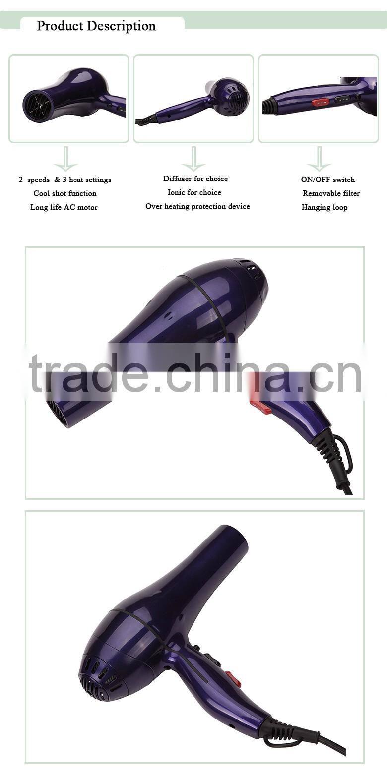 pro Hot Pro high power 2200W 2400W Hair Dryer professiona Drier for water hair 360 swivel cord