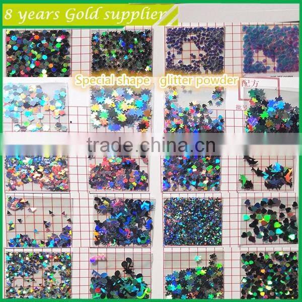 Wholesale bulk Fine PET Colorful glitter powder