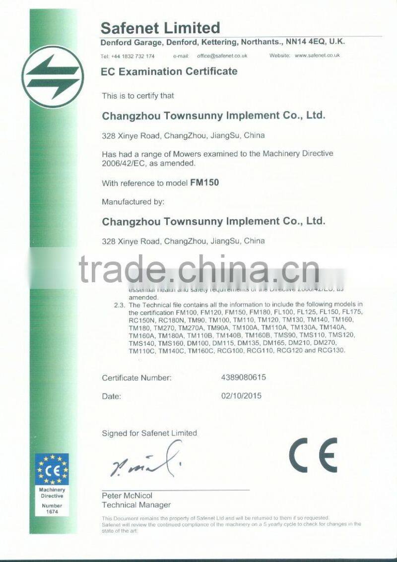 Brush Cutter with CE for sale