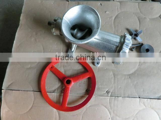 high quality commercial tinned manual meat mincer no. 32