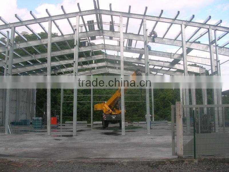 large span steel frame factory layout design