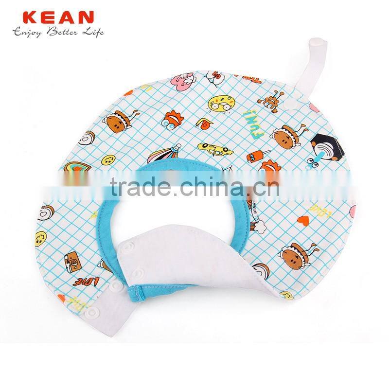 China factory wholesale pure cotton baby bibs with triangle teether