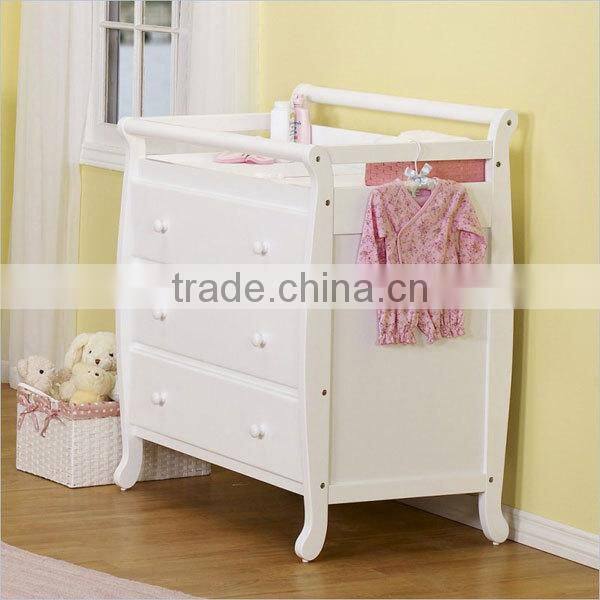 Classical Three Drawers baby change table baby changing table