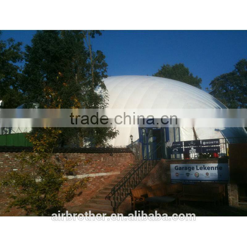 Inflatable wide span architecture membrane building tent