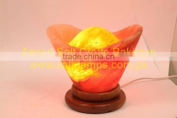 Fire Bowl Salt Lamp/ Crafted Salt Lamp/ Himalayan Salt Lamps/ Salt Lamp with Chunks