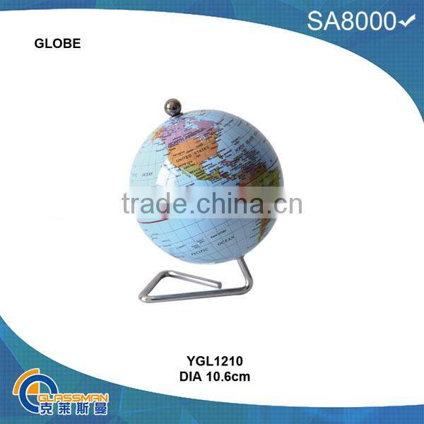 YGL1501M plastic deskpot globe with metal base