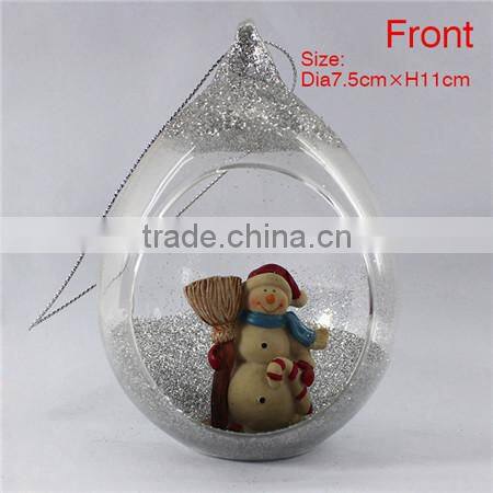 7.5*7.5*8.5 angel glass hanging ball