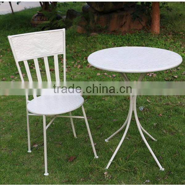 Vintage cream outdoor portable table