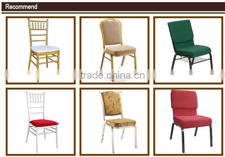 metal frame in gold paiting relax rocking chair stackable textile chair for indoor using