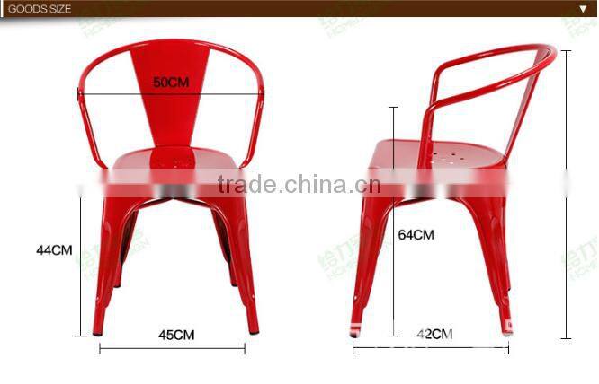 Vintage iron dining chair with home & garden