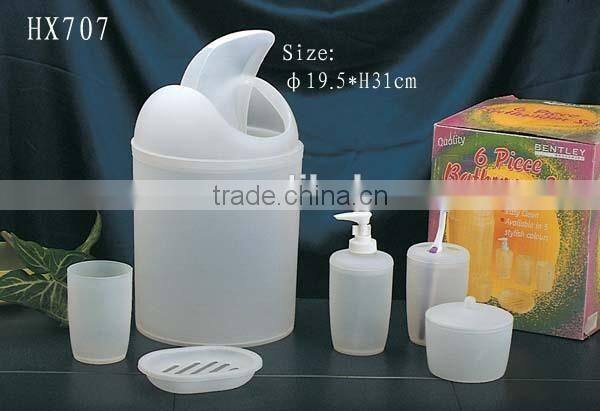 6-piece set in small dustbin