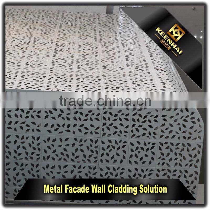 Decorative Facade Panel Perforated Outdoor Aluminum Curtain Wall Panel