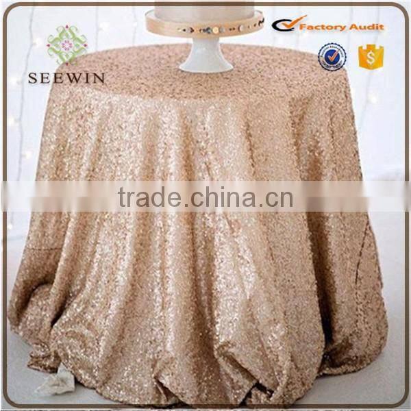 wholesale round sequin banquet table cloth