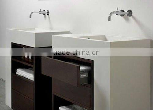 solid surface countertop rectangular wash basin