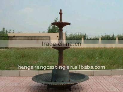 antique metal garden drinking water fountain