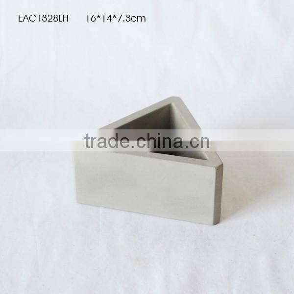 Desktop deco concrete geometric pot pen holder soup spoon container
