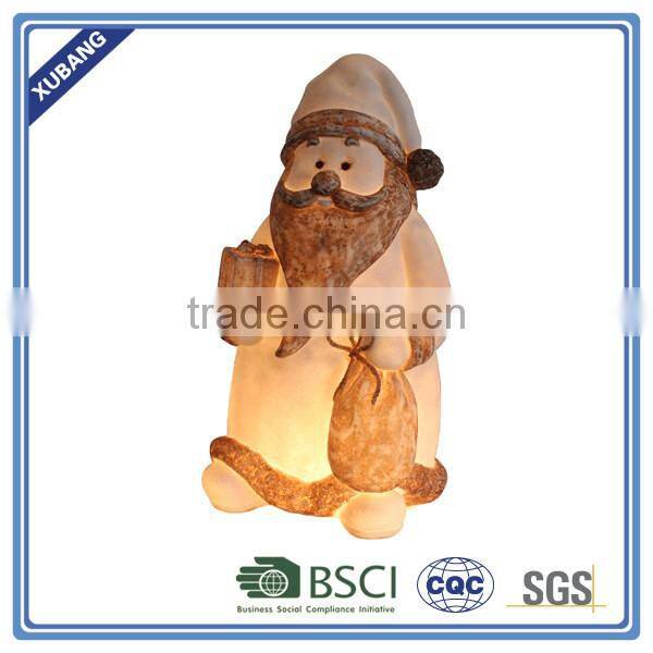 chinese low price high quality new design artificial hand craft Christmas Snowman lamp outdoor
