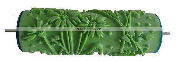2017 Hot Sale Rubber Roller Pattern Texture Paint Rubber Roller