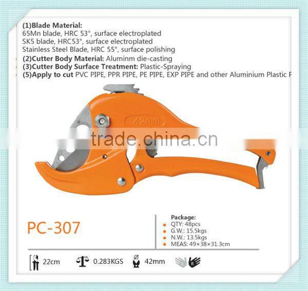 Aluminium die-custing manual PVC pipe cutter