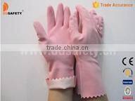 Pink Latex household Gloves