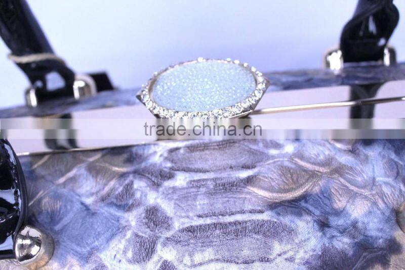 Oliviabyky shiny frame bridal party wear branded tote bag OEM/ODM