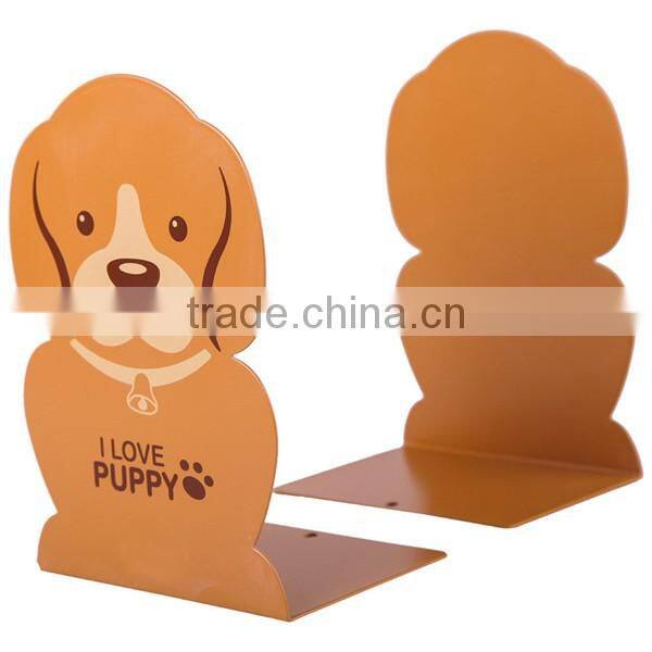 Metal steel cartoon bookends by silk printing