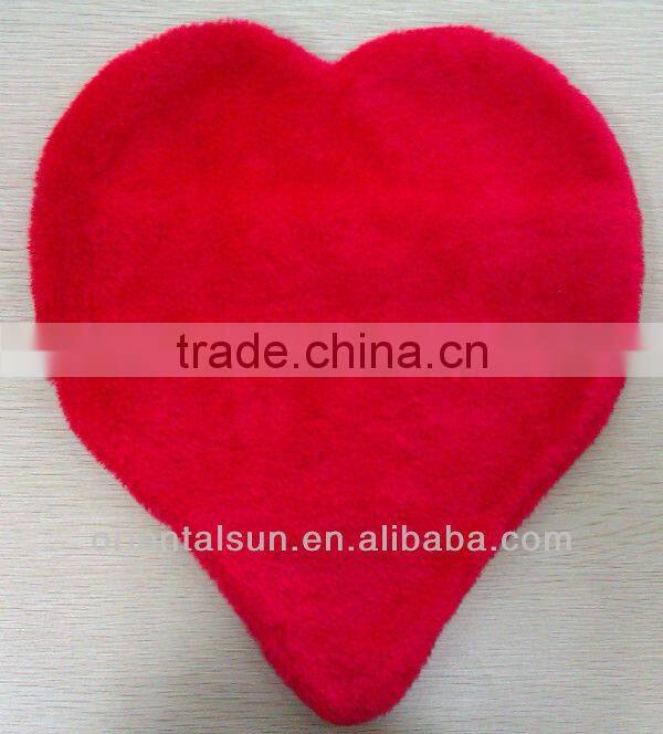 Red Heart Shaped Fleece Hot Water Bottle