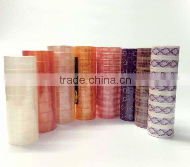 wholesale different size stational official adhesive tape with plastic core custom package