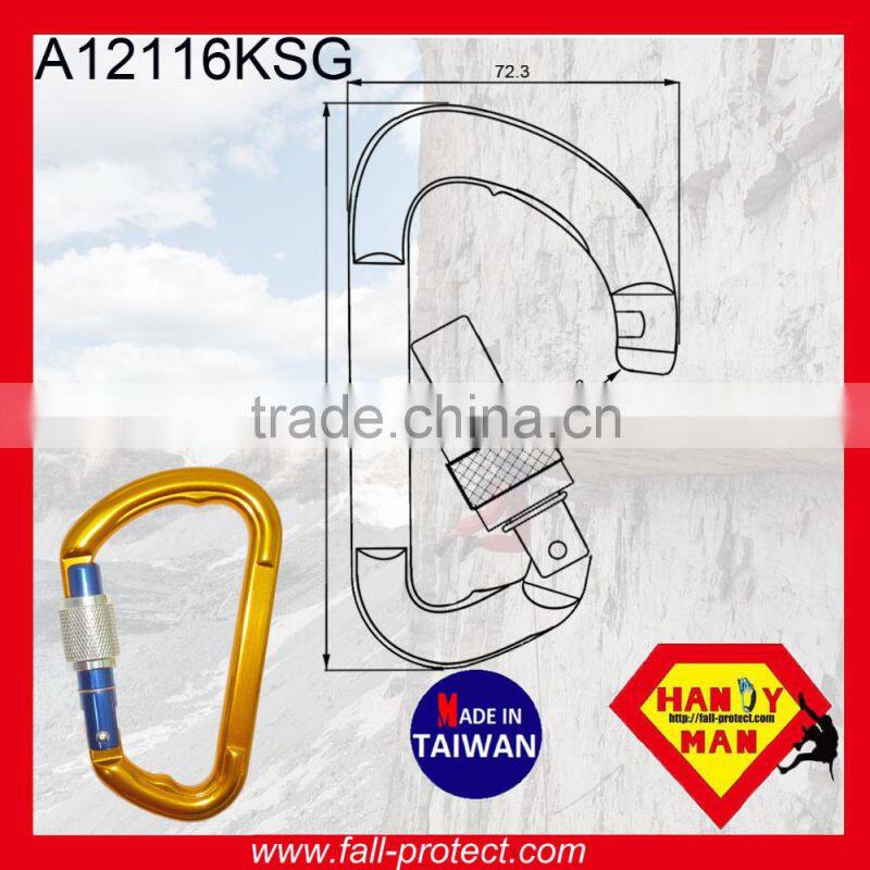 Twist Lock Mountain Climbing Quicklock Carabiner Made Of Aluminum
