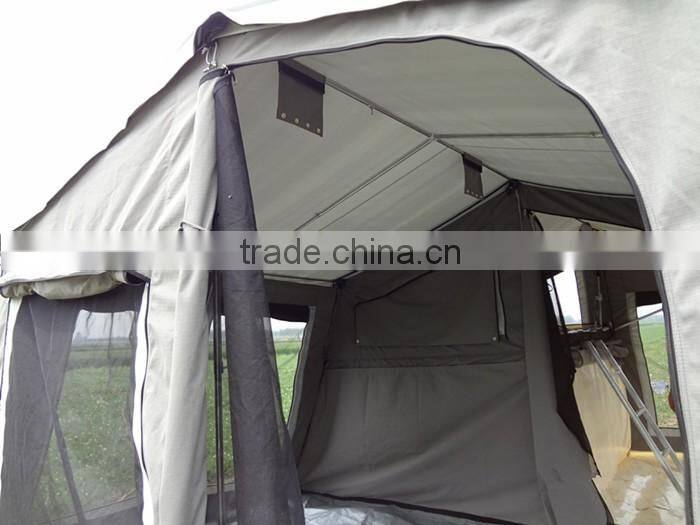 5+ person durable camping equipment canvas trailer tent for sale