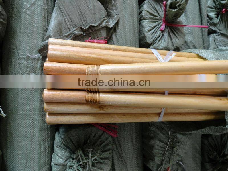 1200mm x 22mm varnished wooden mop handle
