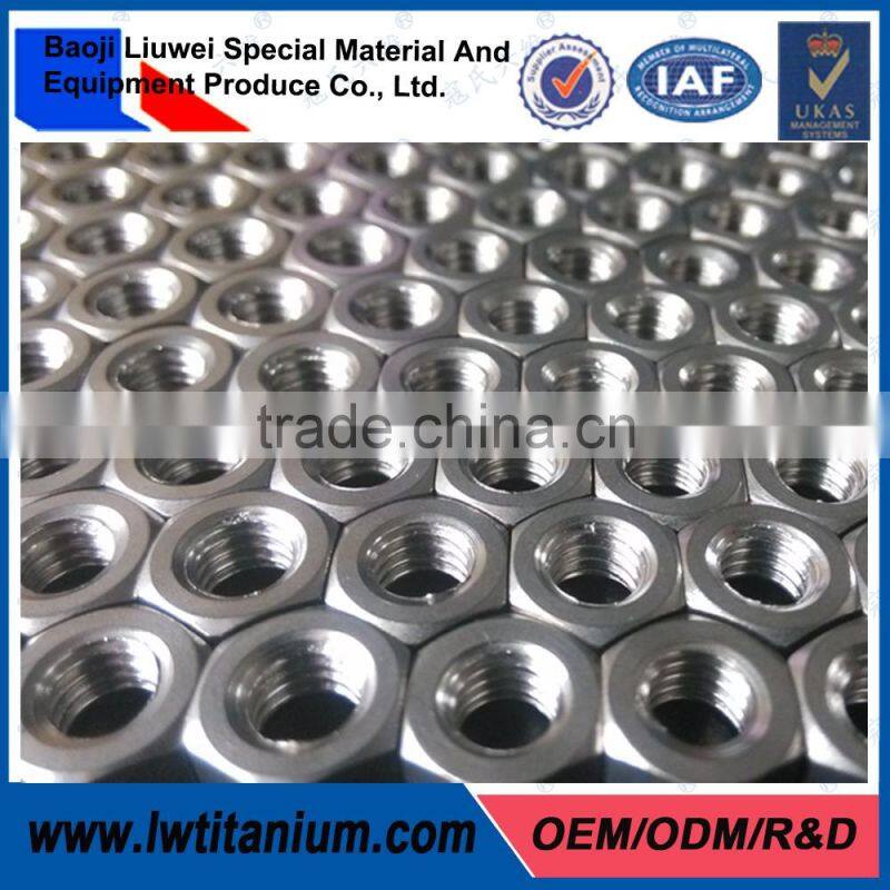 Ti Gr2 DIN 934 M24 Titanium Hexagon Nuts