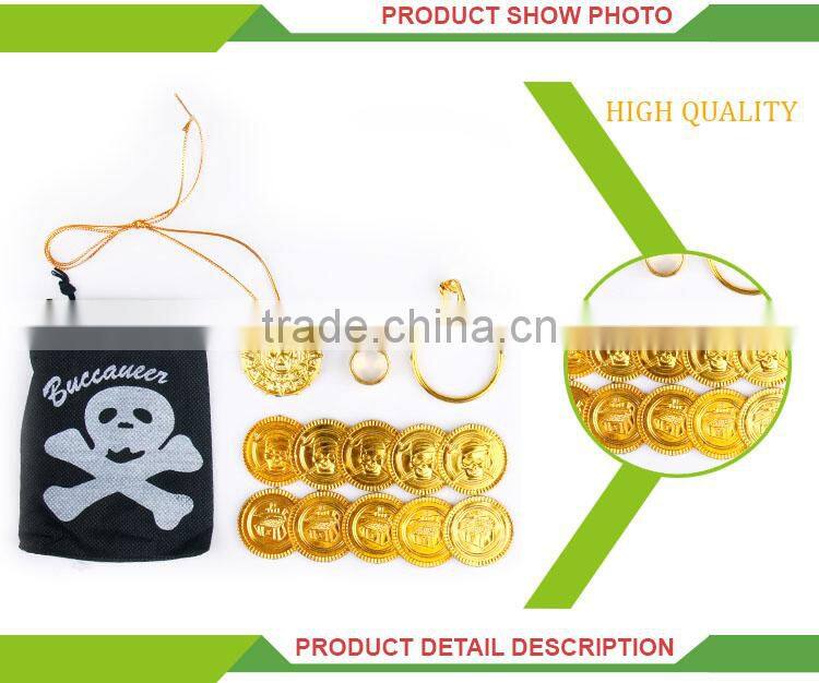 New design cheap pretend play toy plastic kids pirate costume