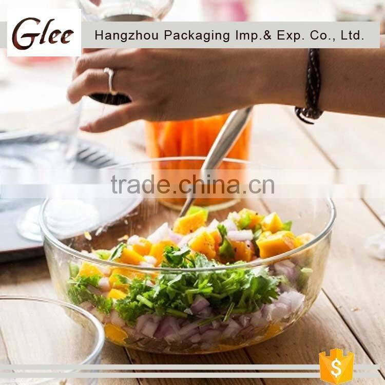 Lovely hot -sale trendy high quality colored glass fruit bowls salad bowl