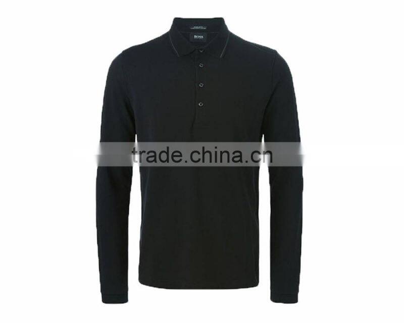 High quality Long Sleeved casual Men Polo Shirts OEM ODM offered