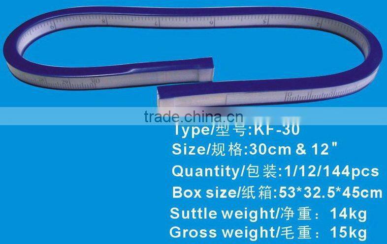 2017 New Kearing 30CM Flexible Folding Curve Ruler For Fashion Design