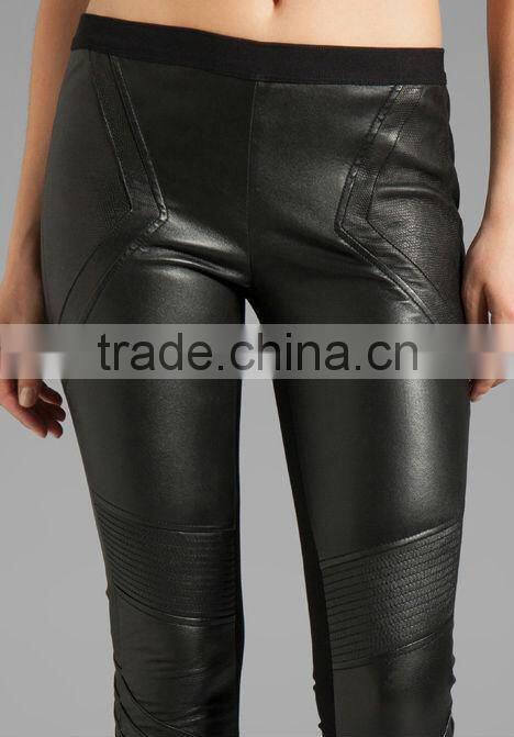 13PT002 Latest fashion PU pants