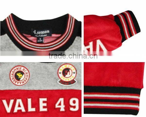 promotion cheap top quality china wholesale fashion velvet childrens clothes boys