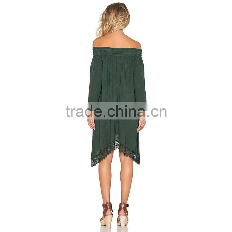 2016 New fashion ladies dress design long sleeve women casual ladies one piece dress