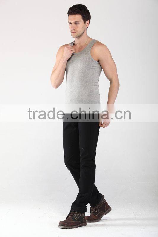 men's white cotton casual vest