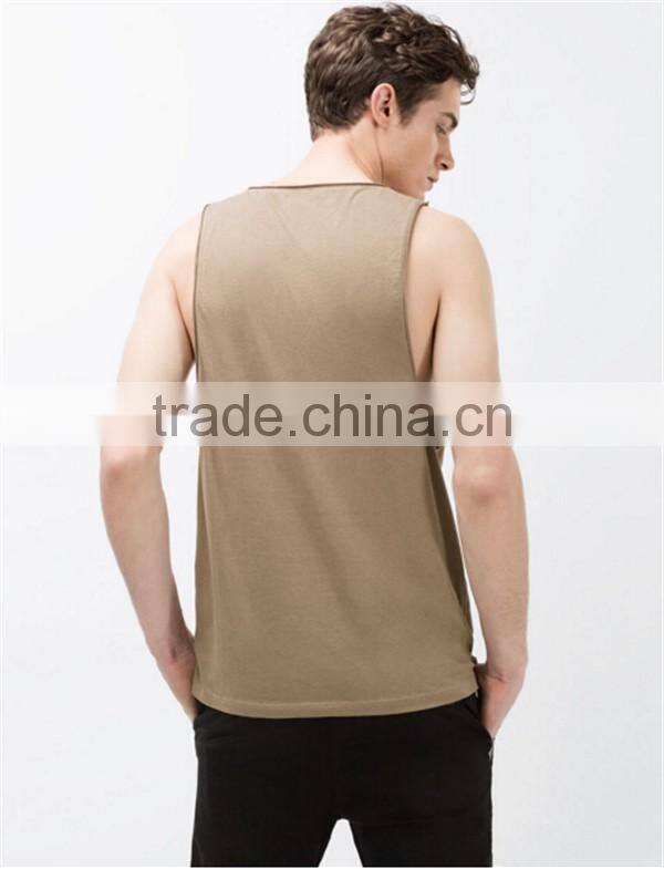wholesale plain design loose racer back tank tops for men