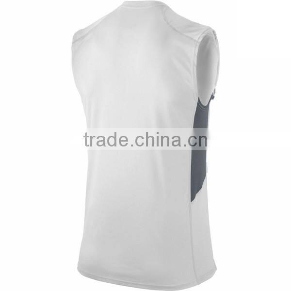 Fitness Customized Mens BaSEtball Sports Sleeveless t-shirt