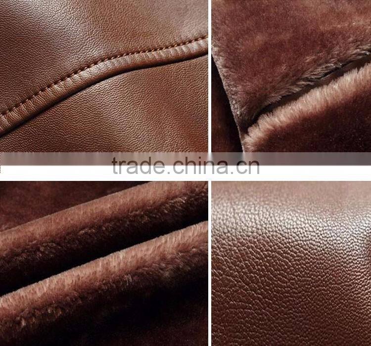New model wholesale warm men jacket clothing coat fashion leather man coat