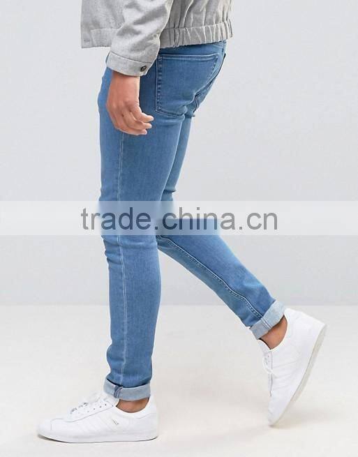 2016 Mens Classic Jeans Light Blue Skinny Jeans Wholesale