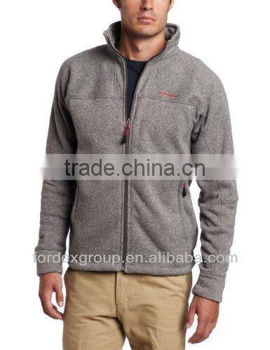 Mens Fleece Jacket with Hood & Zipper men fleece jacket