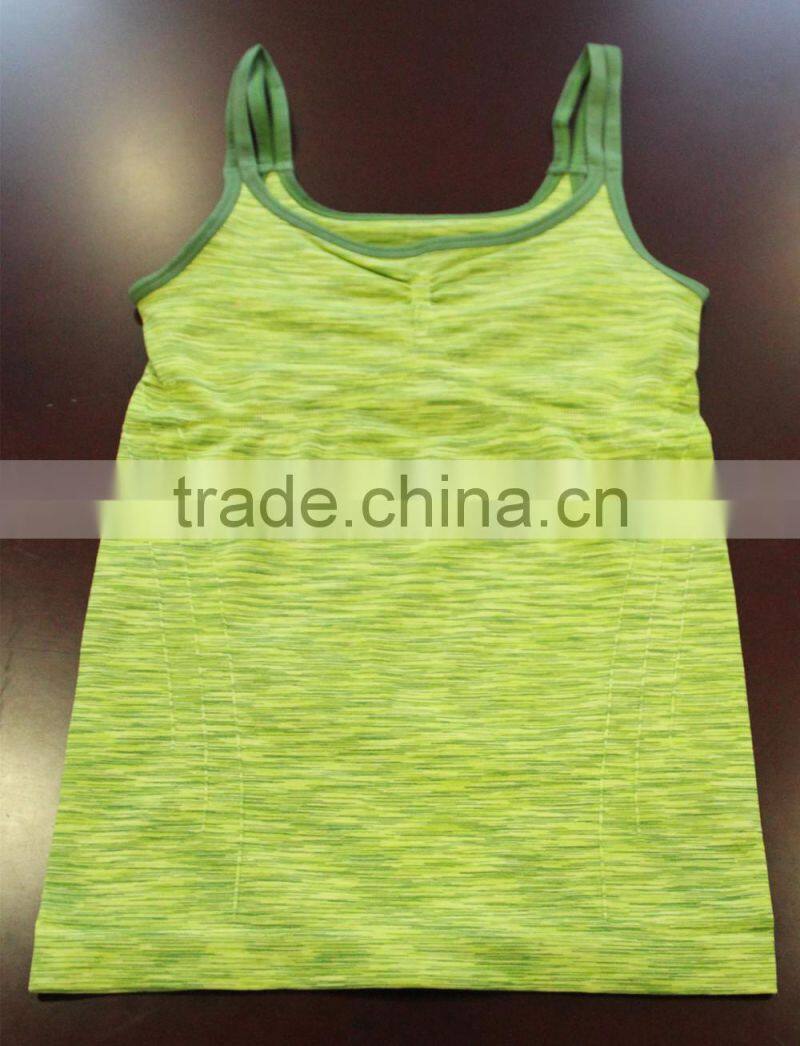 Fashion seamless space dye lady top