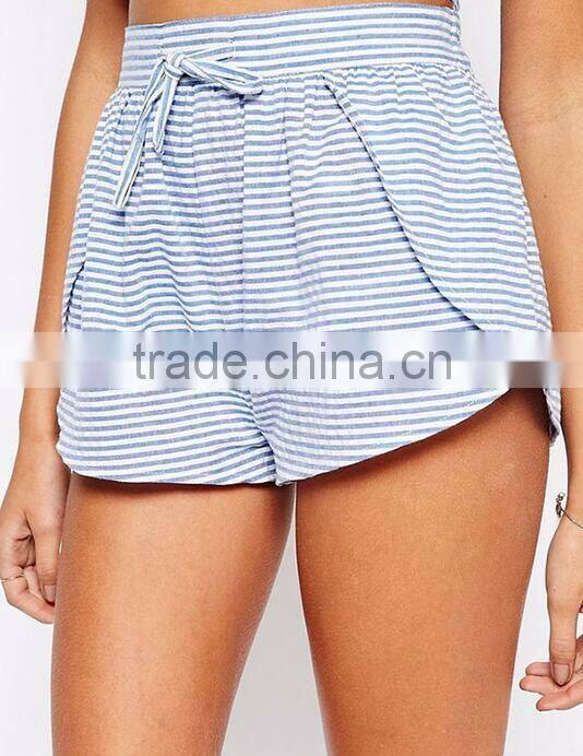 EY0601P Hot Sale 2017 Ladies Sexy Stripe Beach Shorts