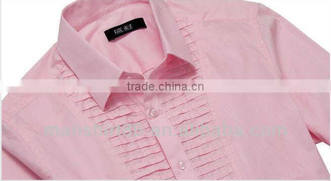 manufacture high end party wear tuxedo wedding shirt