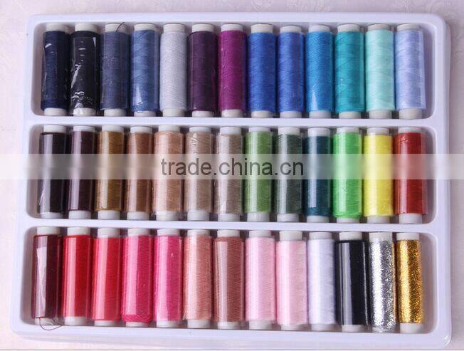 assorted color of 20/2 100%polyester sewing thread with competitive price and custom packages