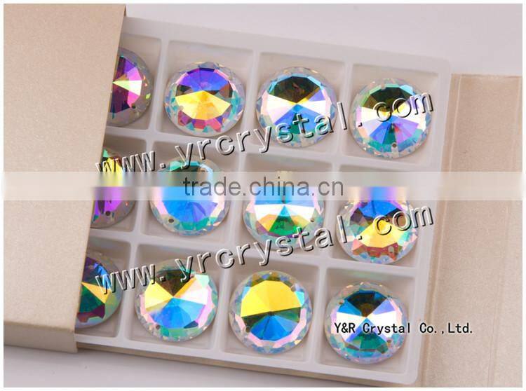 octagonal 13*18mm octagon flat back smooth jewelry glass stones